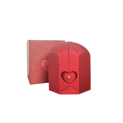 Caja Sorpresa con Rosa Eterna y Joyero Oculto