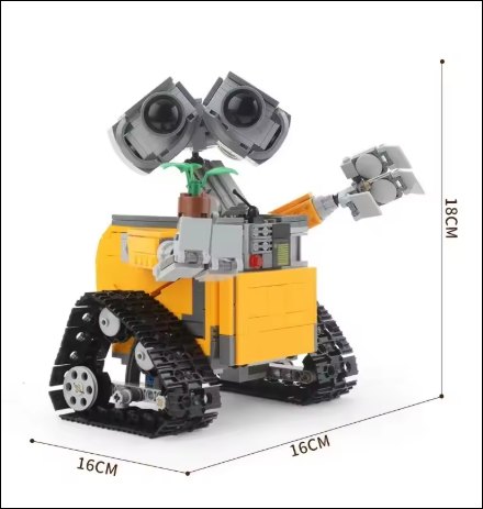 Robot de bloques para armar-Juego de 687 piezas DIY